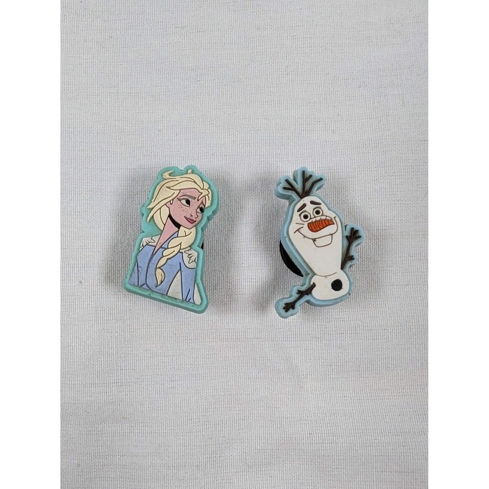 Disney Frozen Elsa Olaf Jibbitz Shoe Charms Lot Of 2